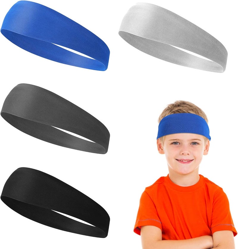 Sibba 4 Pcs Football Sports Fan Headband Basketball Hair Bands Baseball Gear Gym Workout Sweatbands Running Yoga Athletic Bandana - Image 2